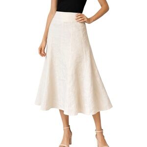 Marc Aurel Beige Full Skirt Size 40/12